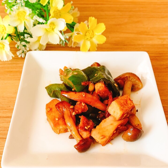 鶏肉と野菜☆焼き肉のたれ炒め✧˖°໒꒱